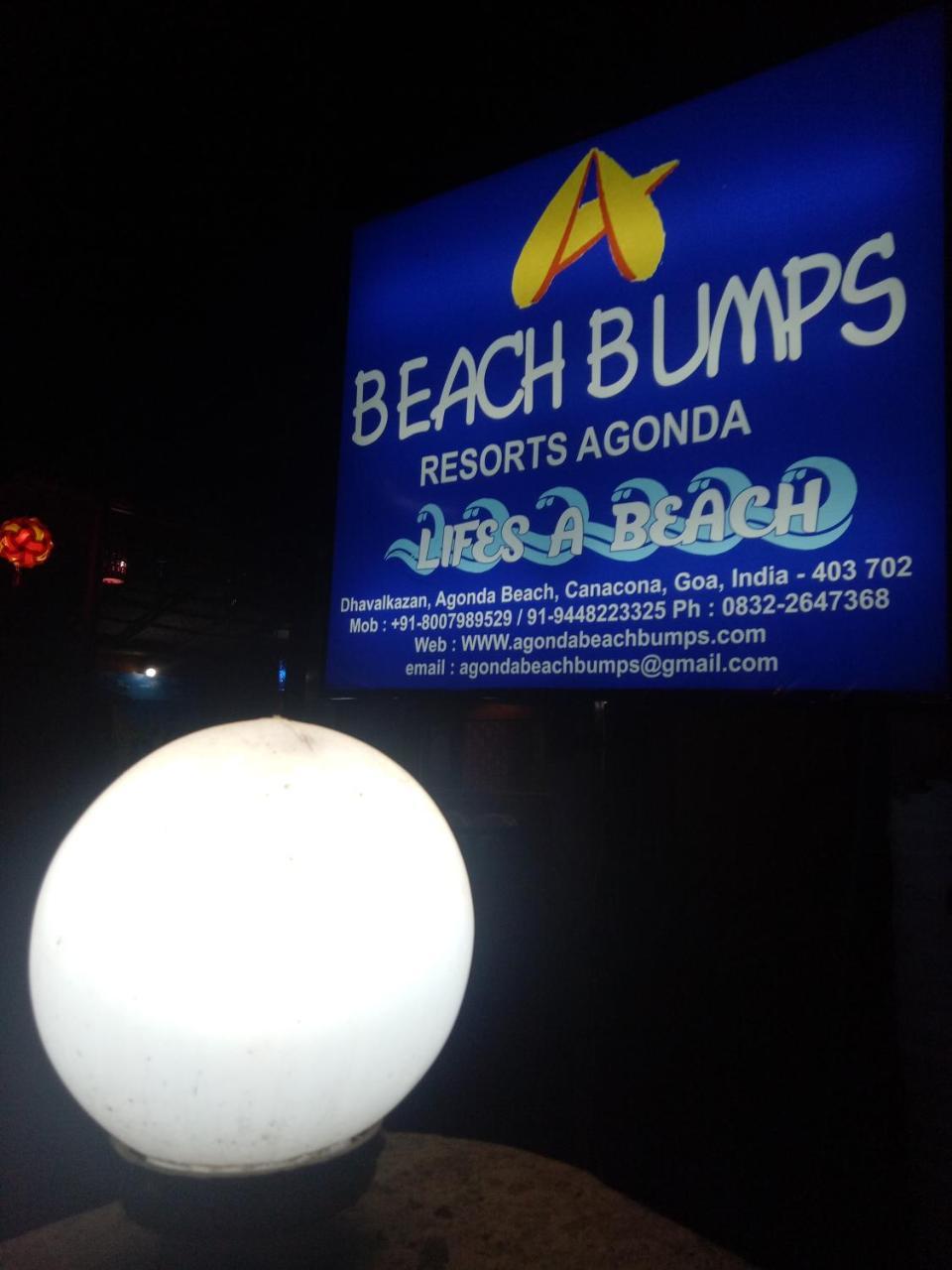 Agonda Beach Bumps Exterior foto